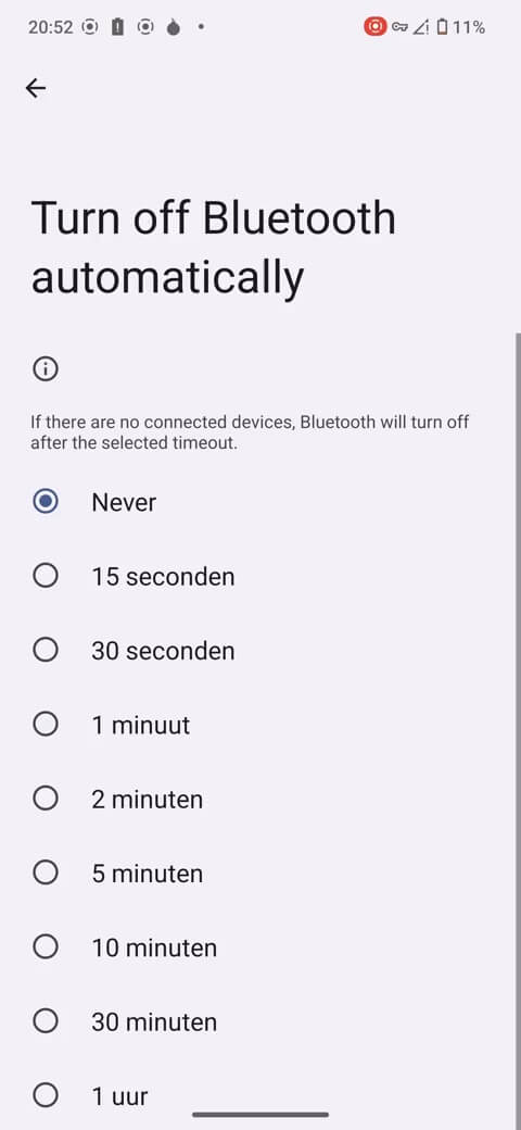Bluetooth-automatisch-uitschakelen