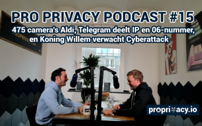 Pro Privacy Podcast #15 – 475 camera’s Aldi, Telegram deelt IP en 06 en Koning verwacht Cyberattack