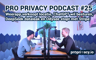 Pro Privacy Podcast #25 – Weerapp verkoopt locatiedata, ChatGPT wil besturen en DeepSeek AI dataleak