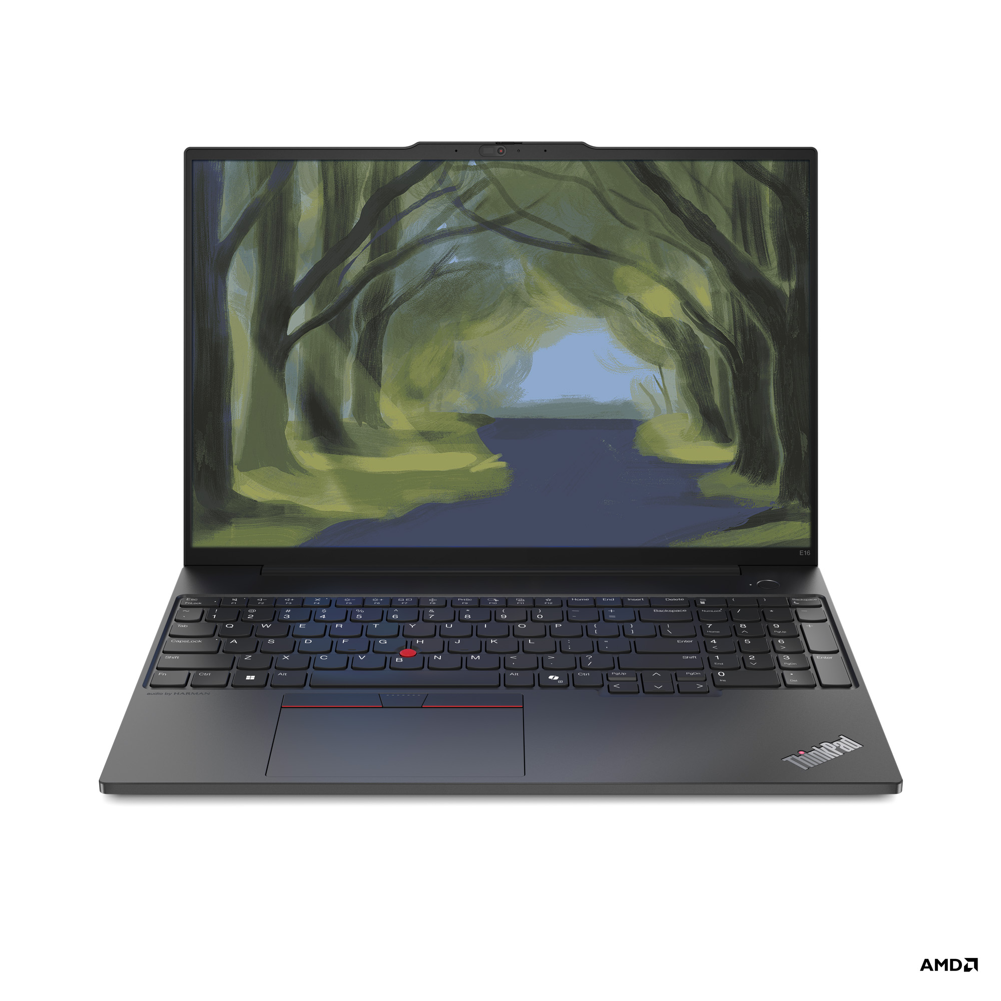 03_ThinkPad_E16_Gen_2_Graphite_Black_IRRGBcameraMetalDcover_Hero_Front_Facing_JD