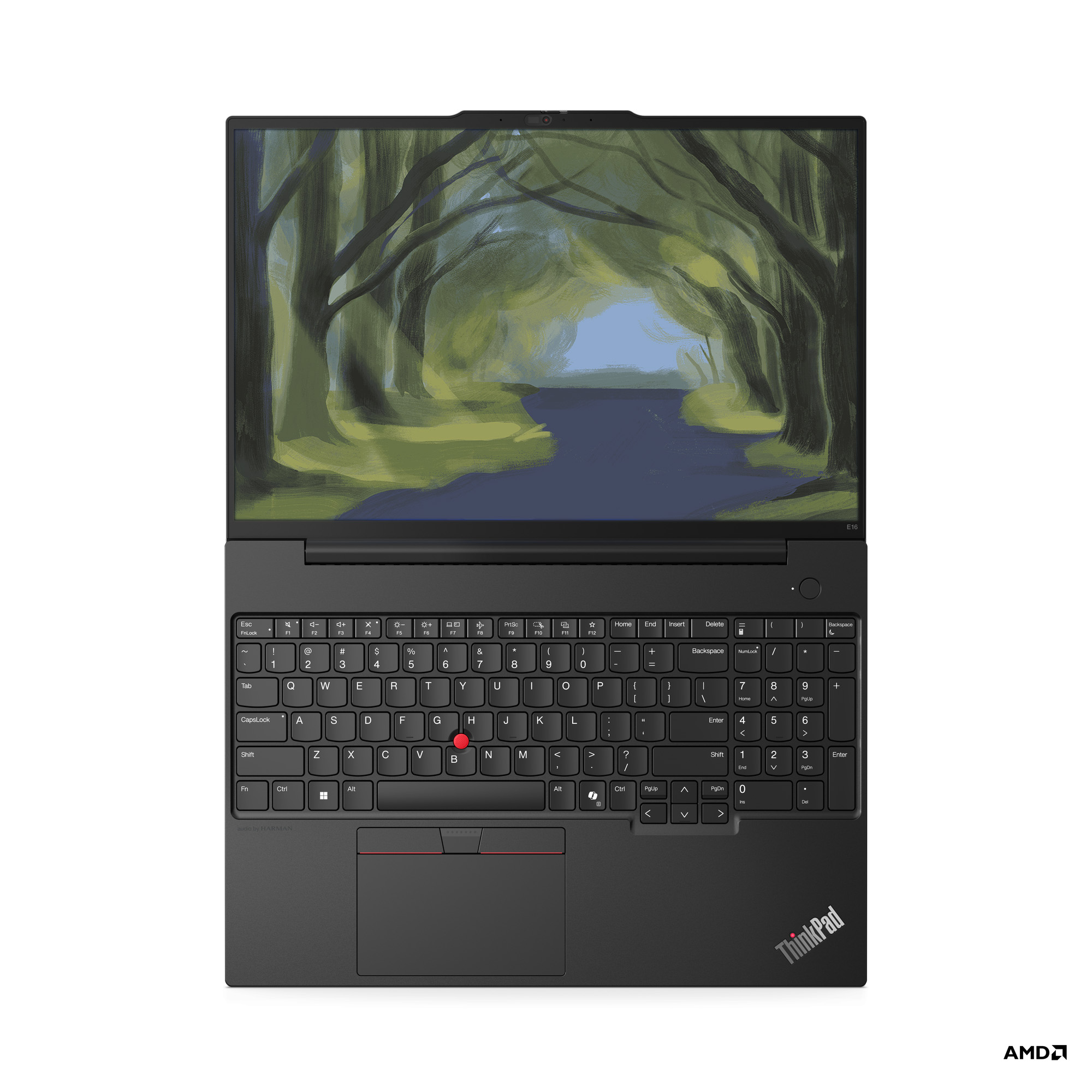 08_ThinkPad_E16_Gen_2_Graphite_Black_IRRGBcameraMetalDcover_Hero_Birdeye_B_C_Cover