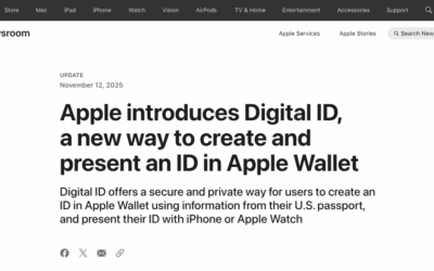 Apple introduceert Digital ID-integratie